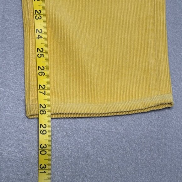 Sid Mashburn Straight Yellow Mens Corduroy 5 Pocket Pants 33 / 32 Button Fly - Picture 7 of 14